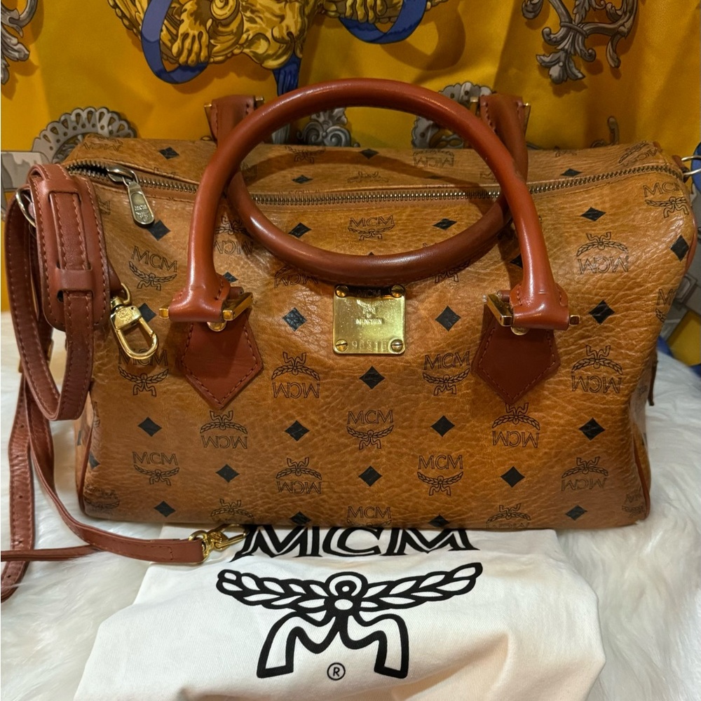 Authentic MCM Boston Bag